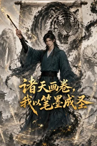 诸天画卷我以笔墨入圣国风AI短剧海报
