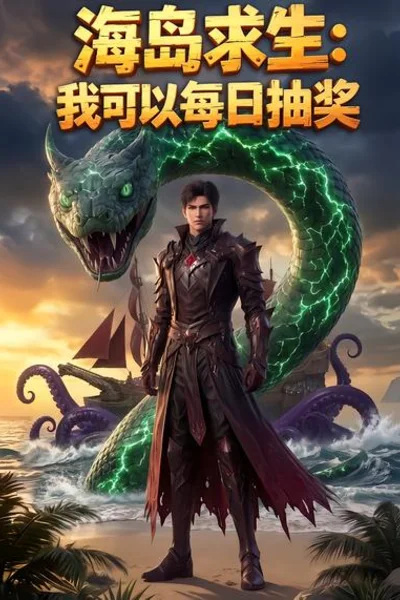 海岛求生我可以每日抽奖奇幻冒险短剧海报